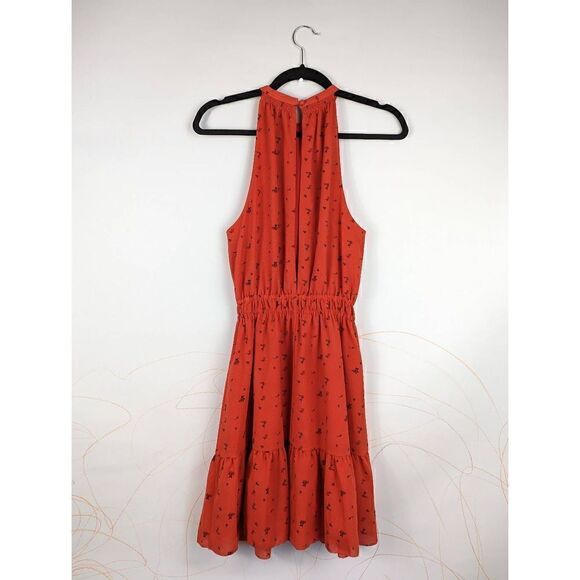 Aritzia Wilfred halter neck floral dress size Small - Picture 2 of 6